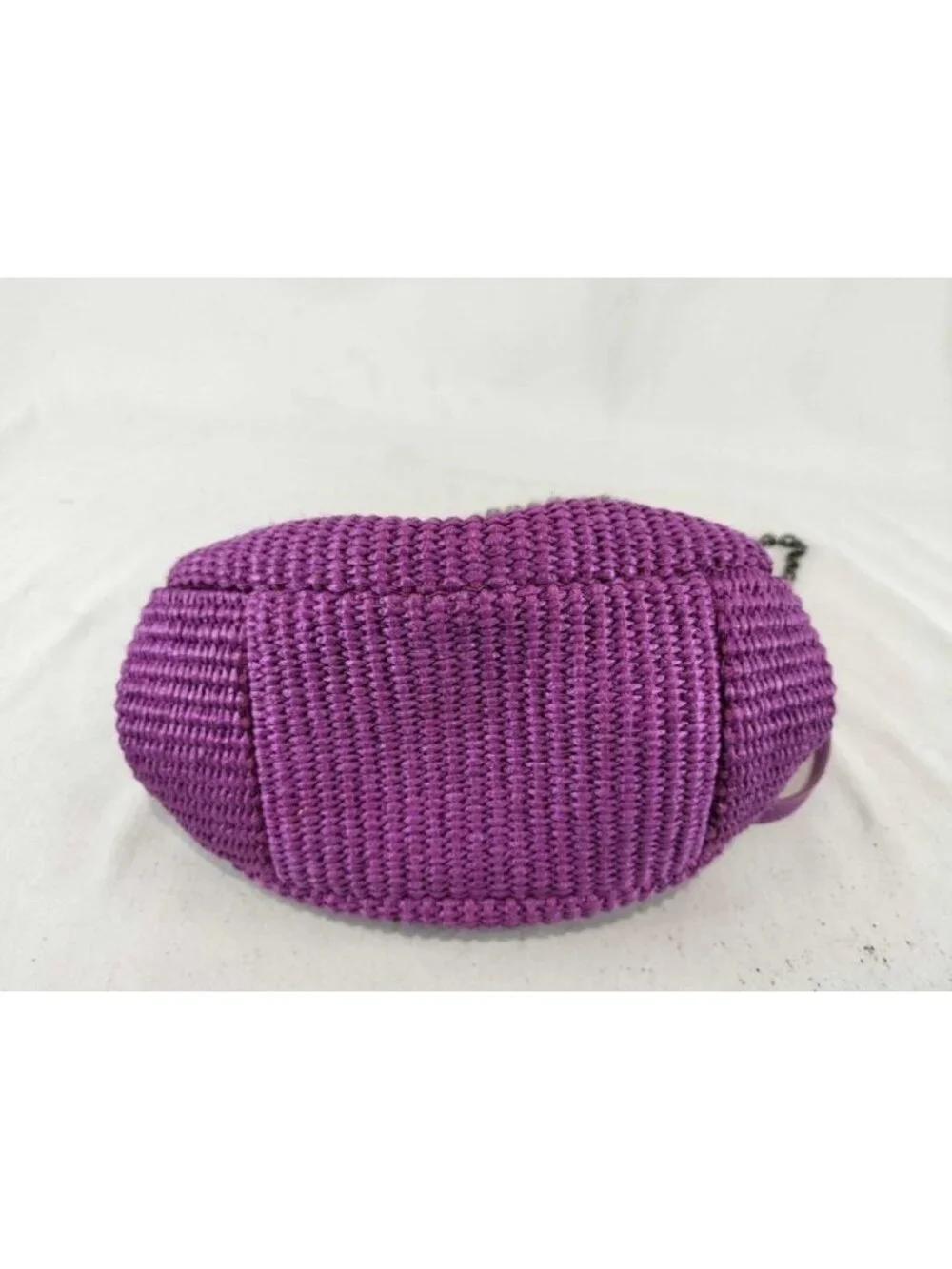Max Mara Maxmara Weekend Shoulder Bag Pasticino Purple Cotton Chain